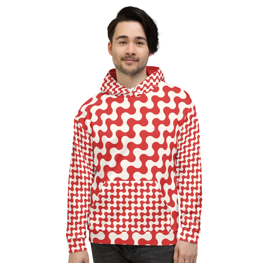 Red and White Wave Pattern product image (1)