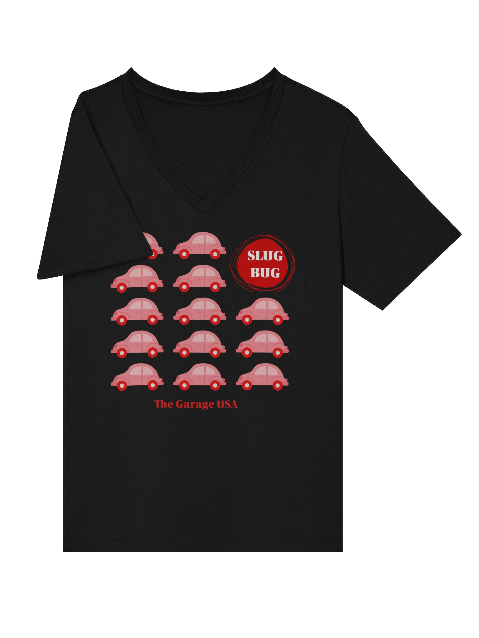 Slug Bug Red T-Shirt (Women's V-Neck) product image (5)