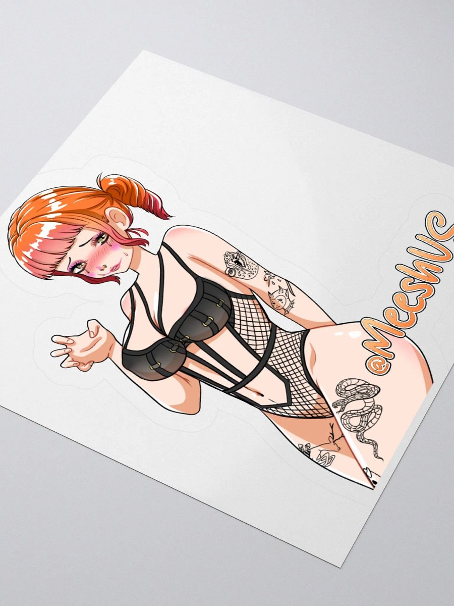 MeeshVS Clown Girl Sticker (Red and Orange Hair) product image (3)