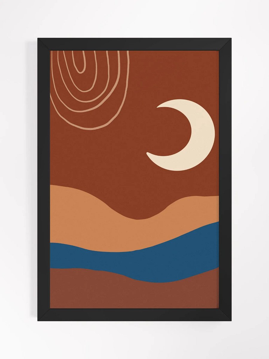 Celestial Crescents Framed Art Print product image (6)