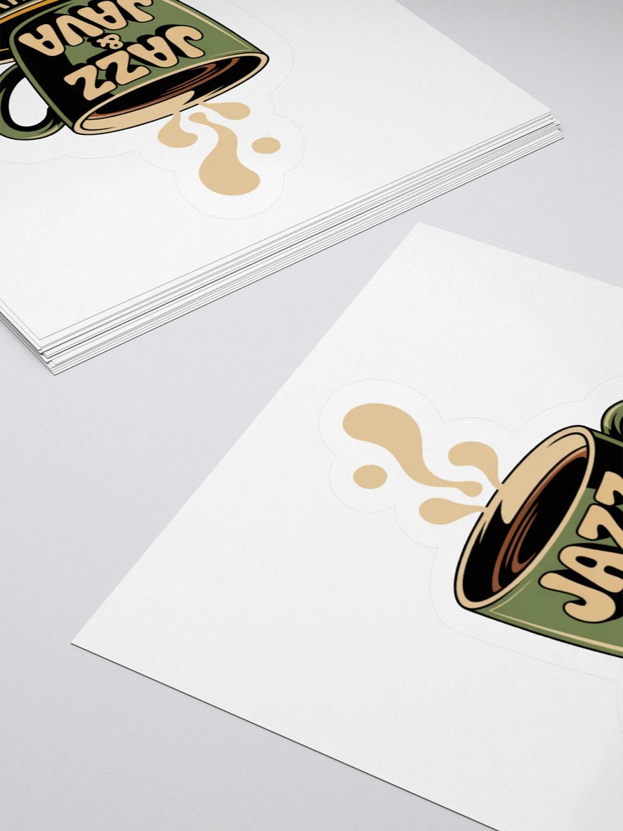Jazz & Java Vinyl Coffee Sticker - Jazz Hive Music Lover Decal product image (12)