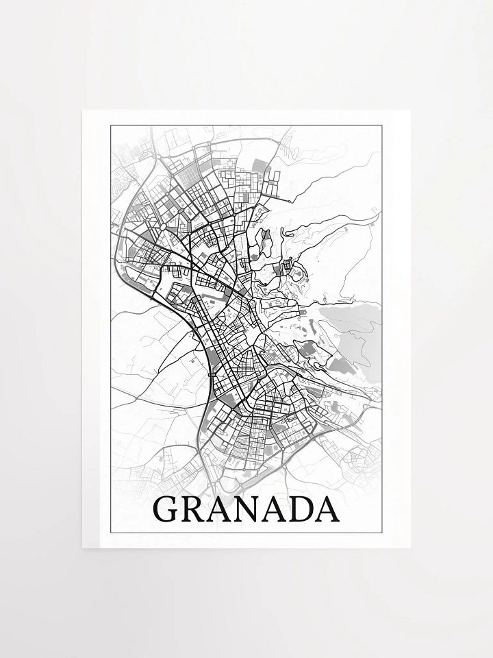 Granada, Spain, city map print product image (5)