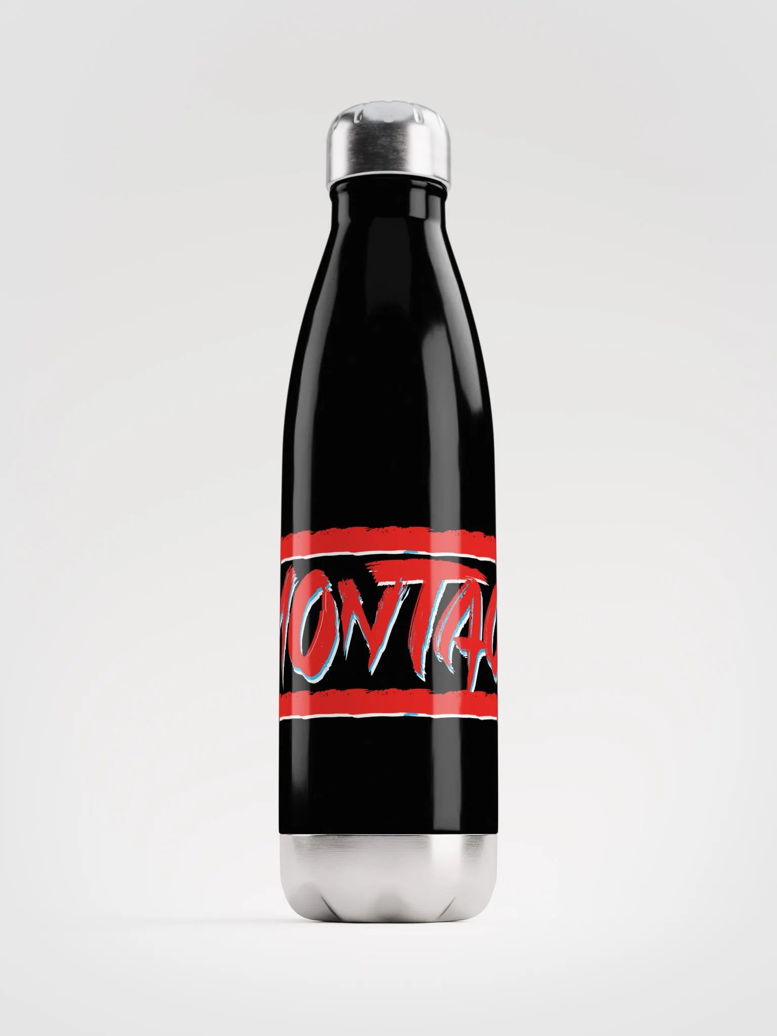 Montao Red Logo Stainless Steel Water Bottle product image (1)
