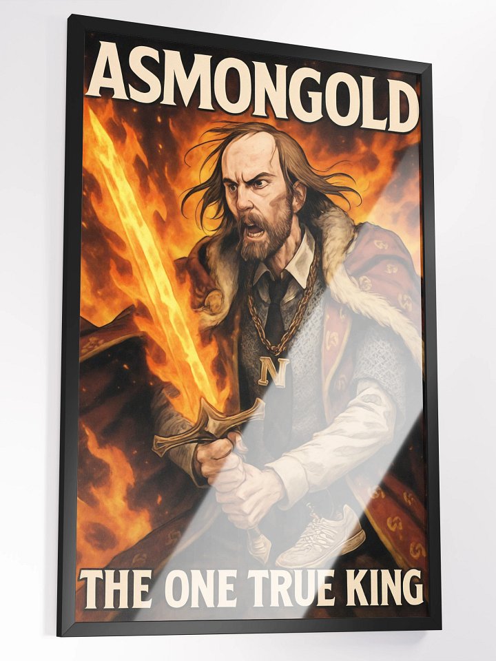 Asmongold The King Mega Framed Print product image (2)