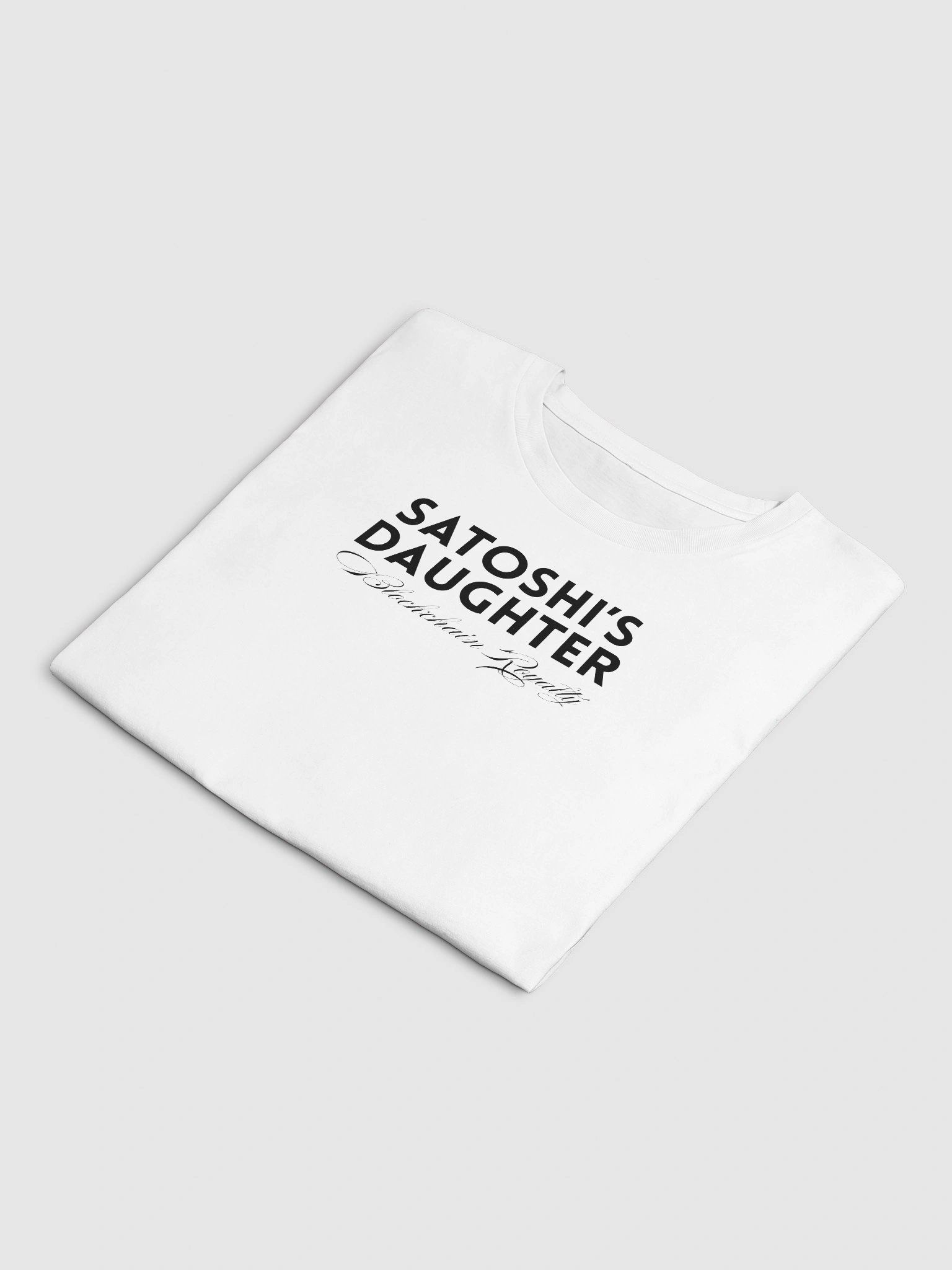 Satoshi’s Daughter – Blockchain Royalty | Black Font Crop Top product image (45)