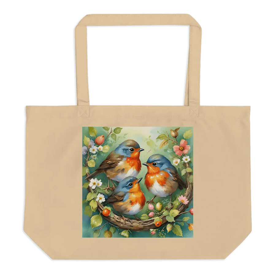 Whimsical Baby Spring Birds Tote Bag product image (2)