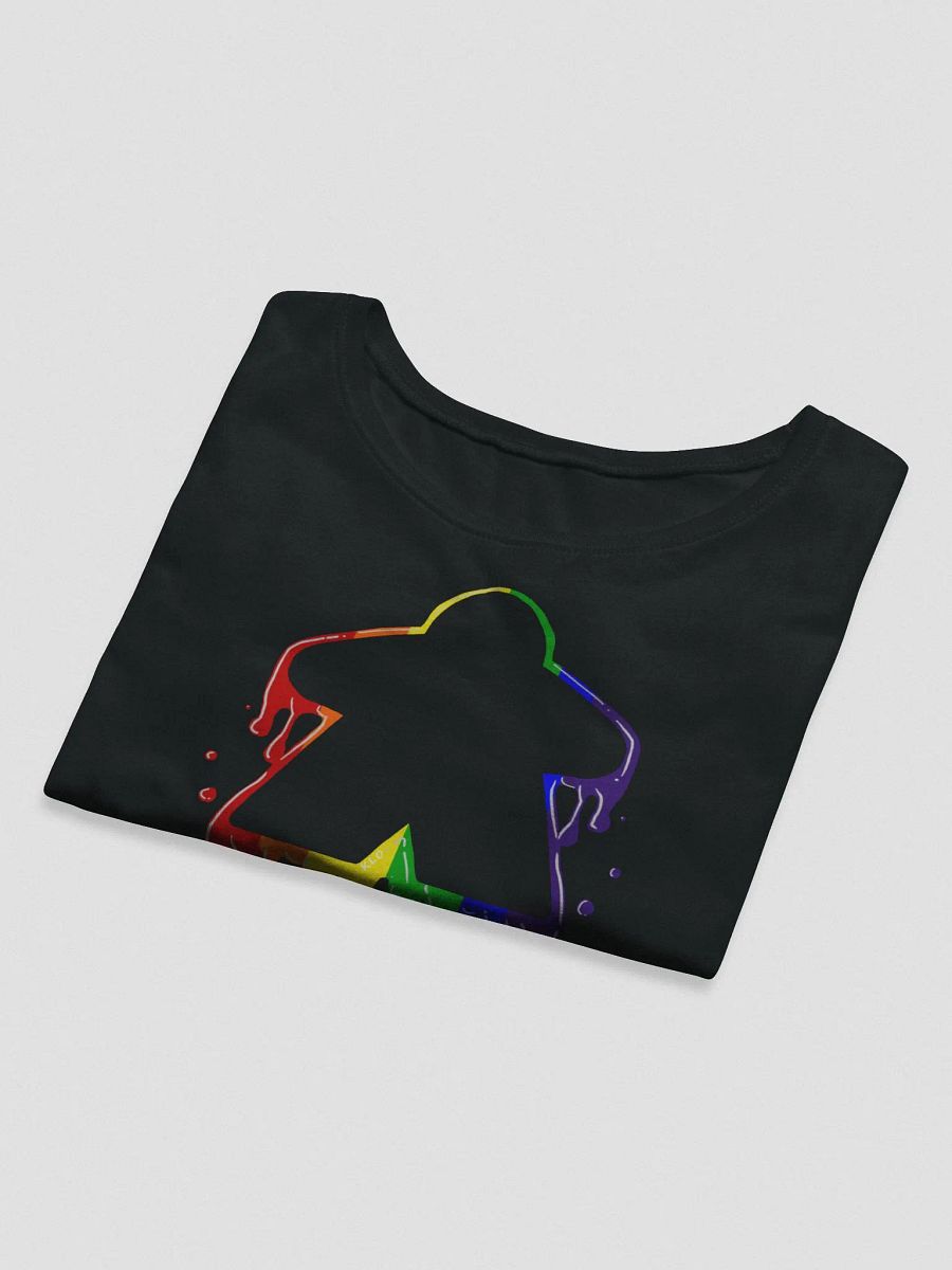 Drippy Rainbow Meeple Crop Top Shirt product image (5)