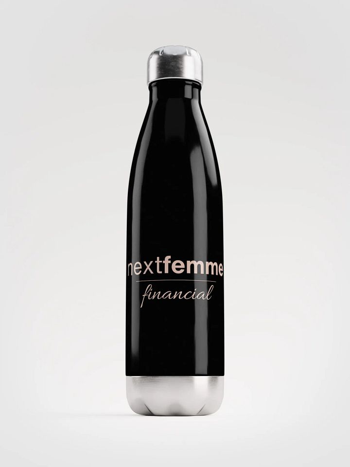 Stainless Steel Elegance Water Bottle with Pink Logotype product image (1)