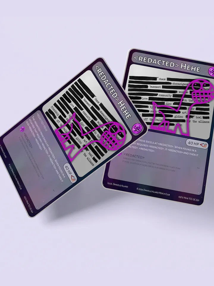 Redacted Hehe Digital Card [Hehe TCG Card #05] product image (1)
