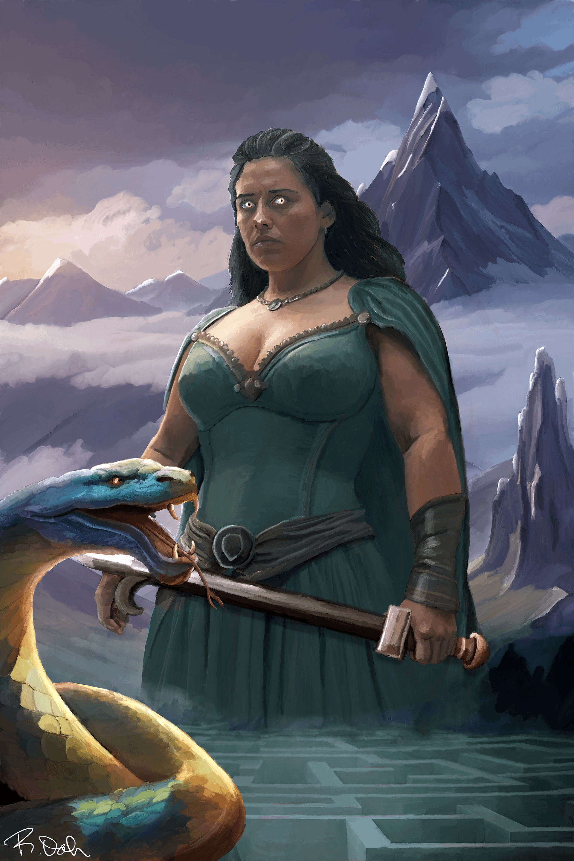 Westside Titanomachy (Original on Canvas) product image (1)