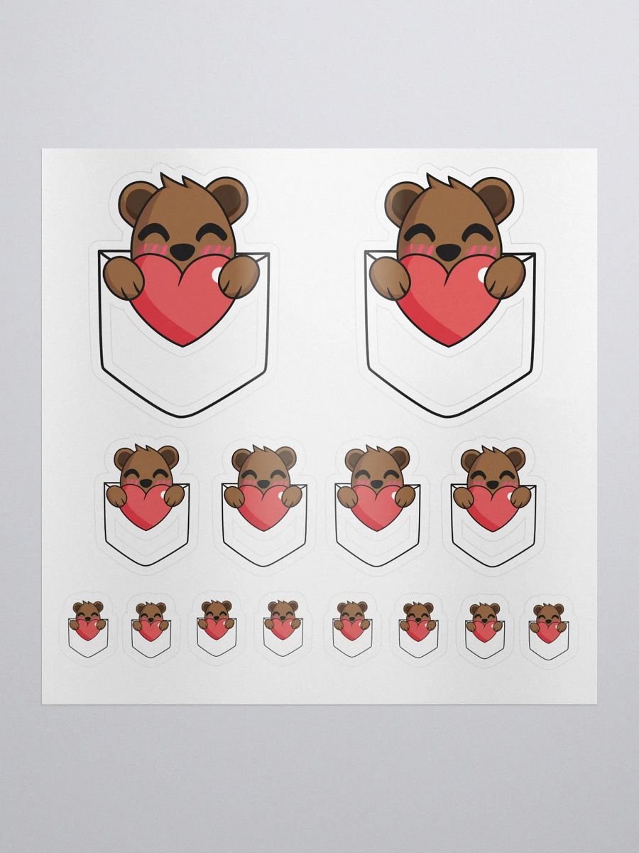 Drybear Pocket Love Sticker Sheet product image (1)