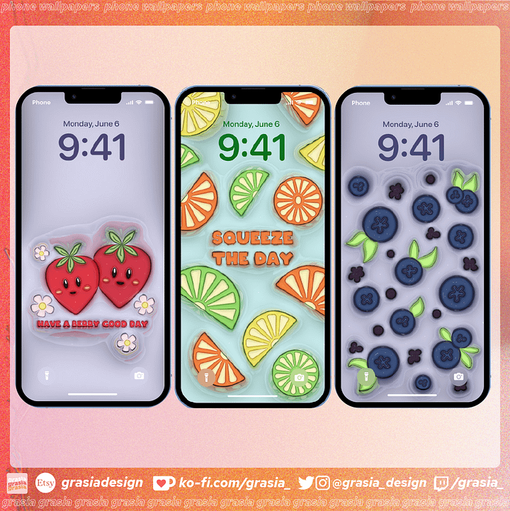 Fruity 3D Phone Wallpapers ♡ product image (2)