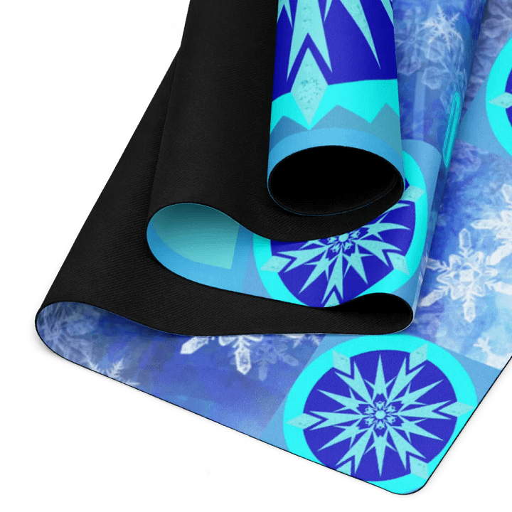 snowflake yoga mat product image (2)