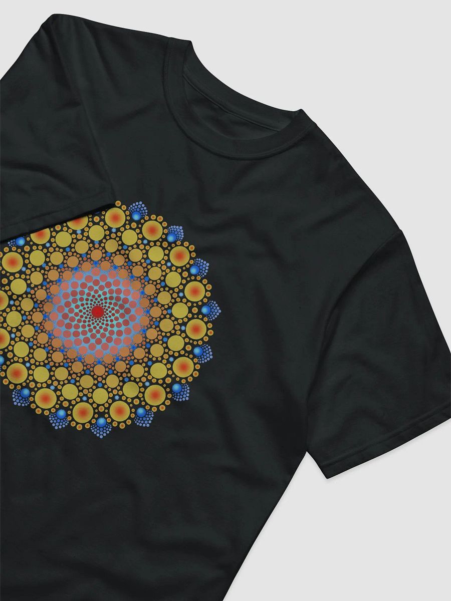 Orange Sunflower Mandala Unisex Organic T-Shirt product image (2)