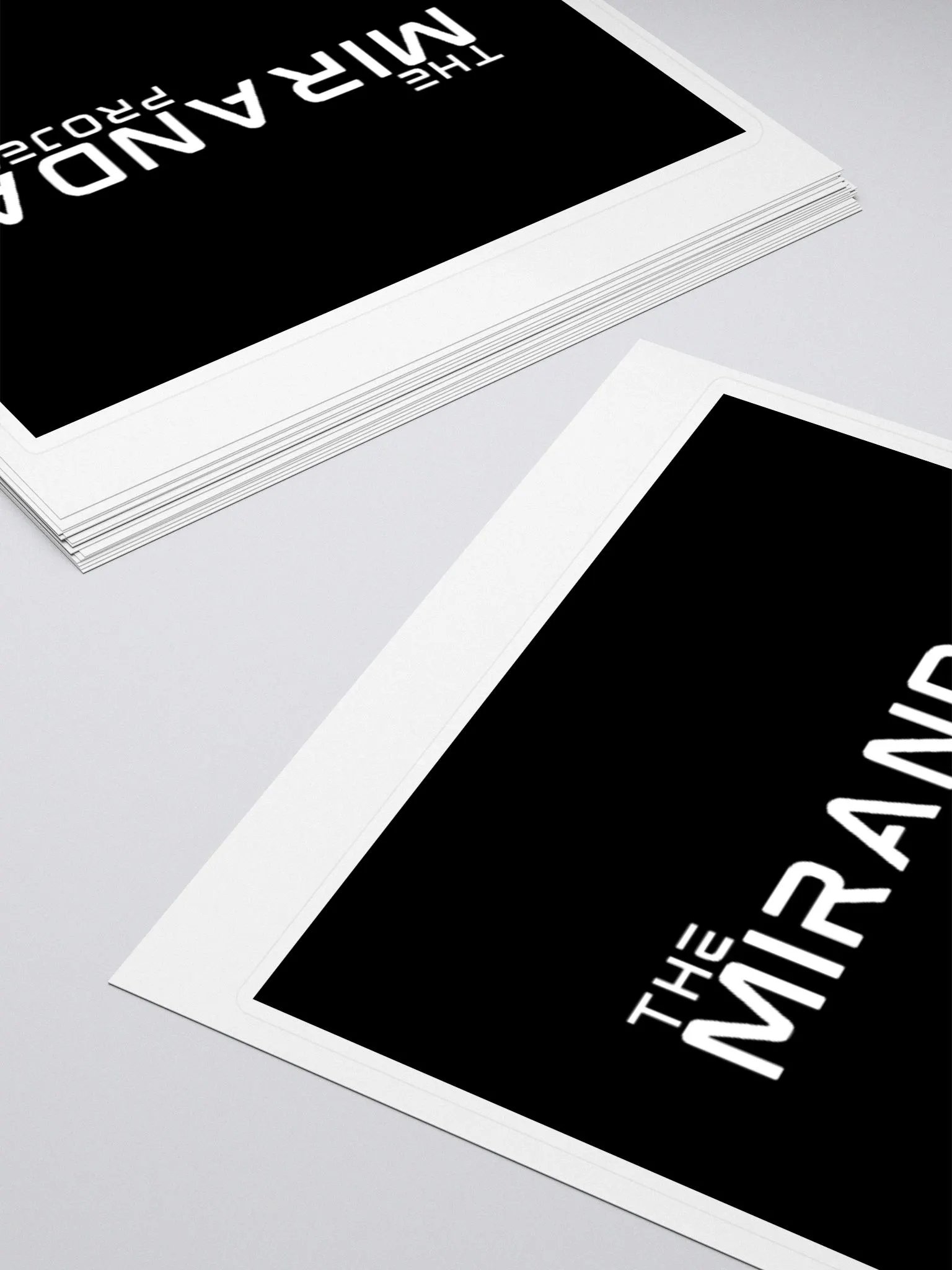 The Miranda Project White Logo Sticker product image (4)