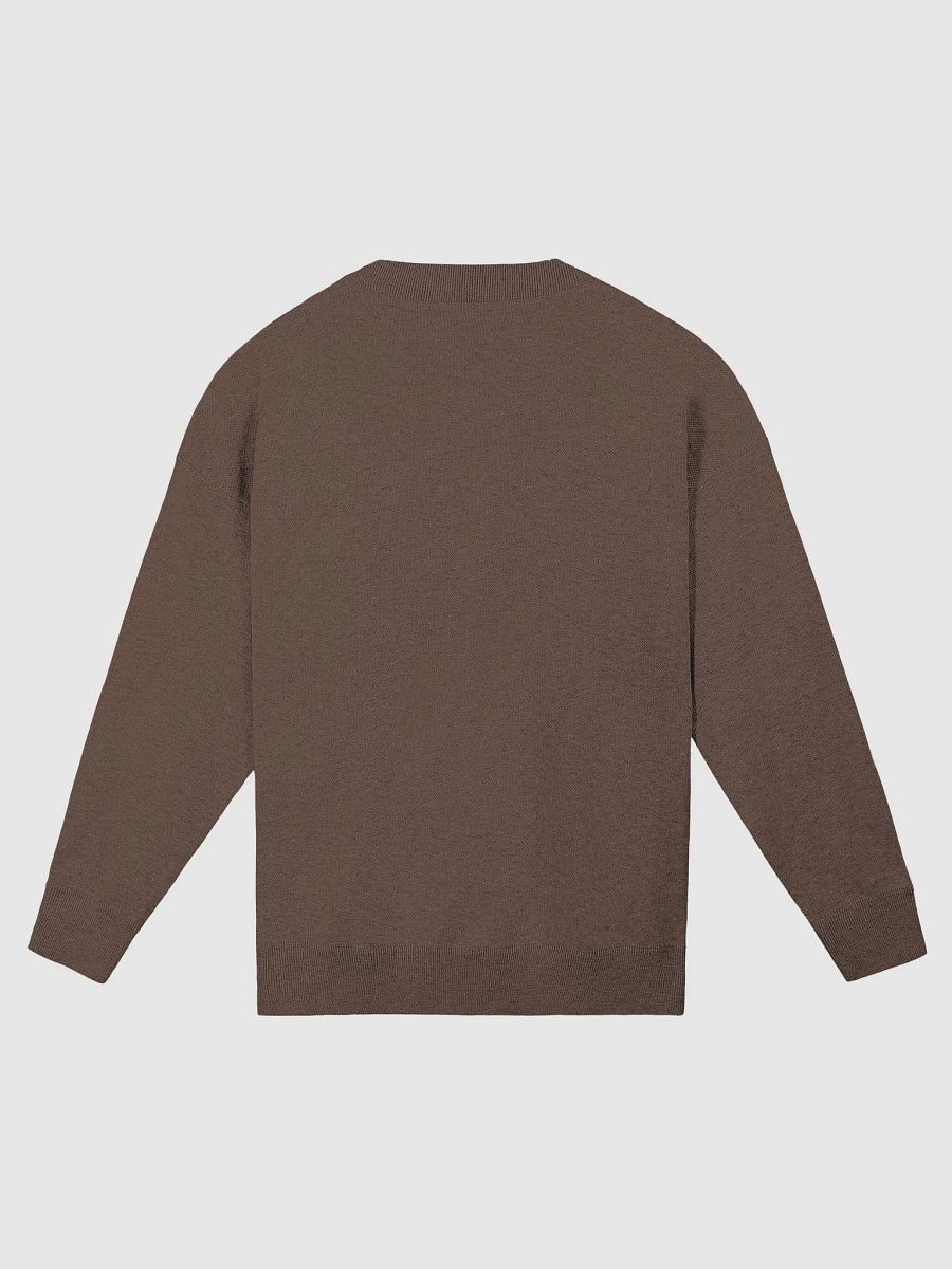 CURRENTLY IN BURNOUT (lg. design, brown and taupe) knitwear relaxed crewneck product image (2)