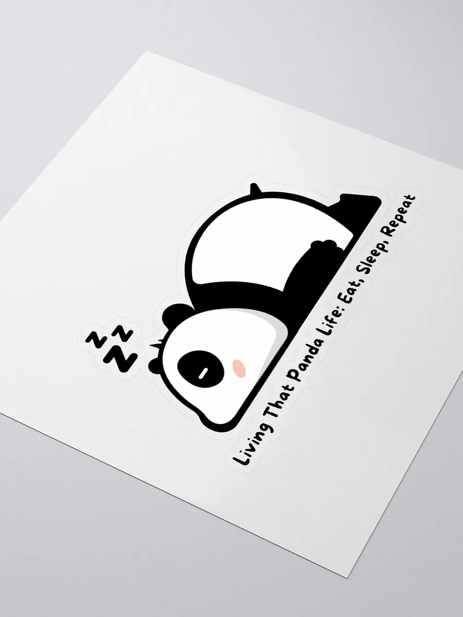Living That Panda Life: Eat, Sleep, Repeat Sticker product image (8)