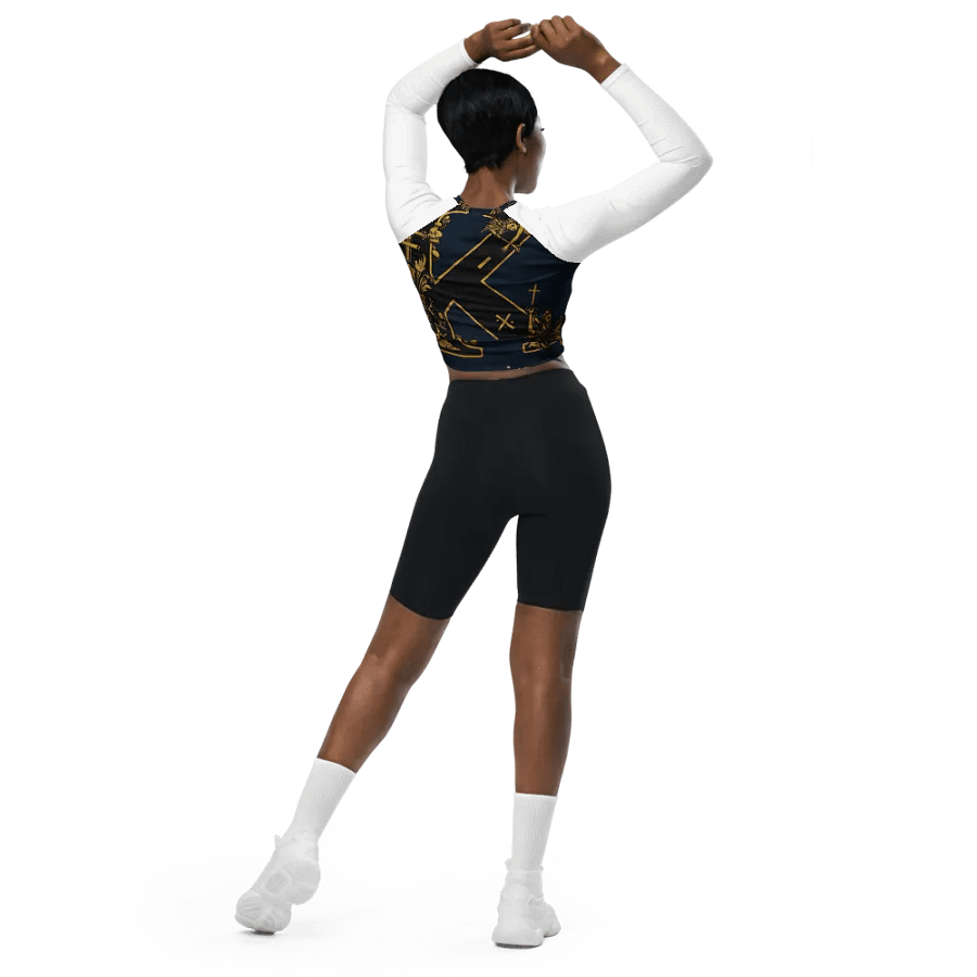K as in kleptocracy long sleeve crop top product image (6)