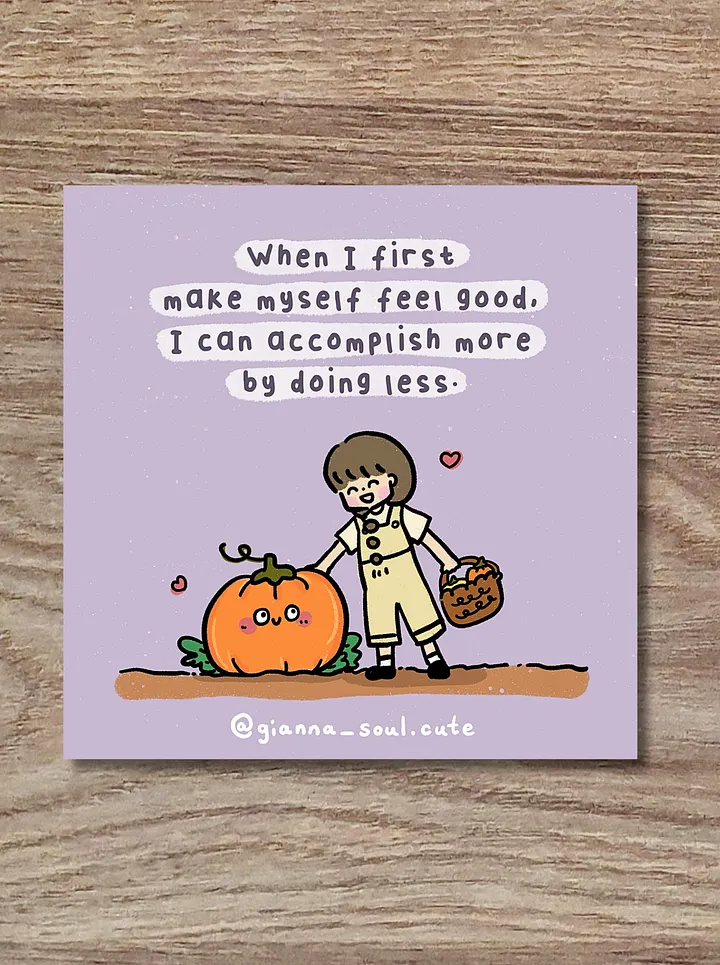 Do less, get more | Positivity Greetings Card product image (3)