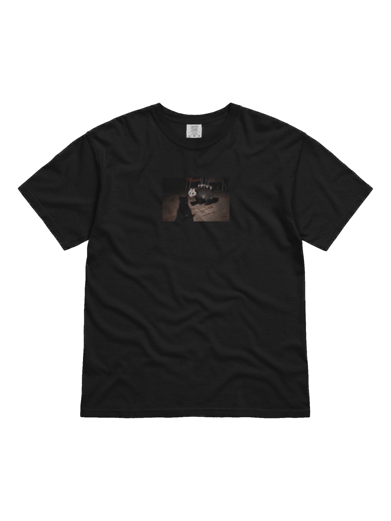 Cat meets opossum family T-shirt product image (2)