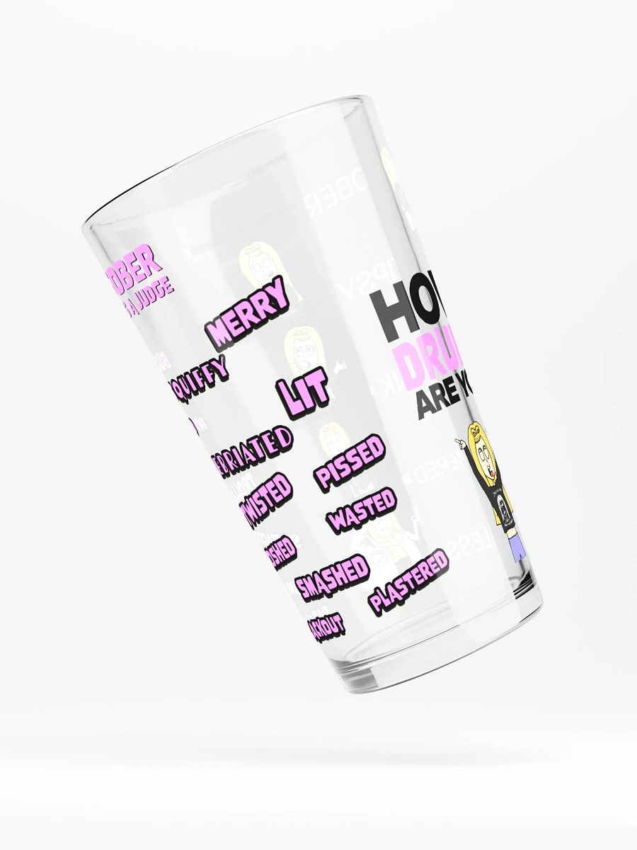 Drinking Vocabulary Pint Glass - Pink Version product image (4)