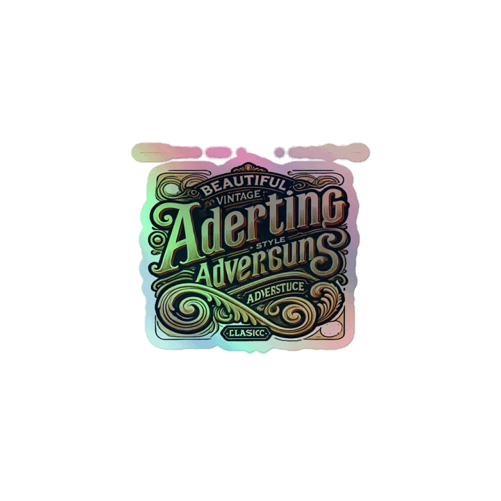 Vintage Adertising Holographic Sticker Set product image (1)