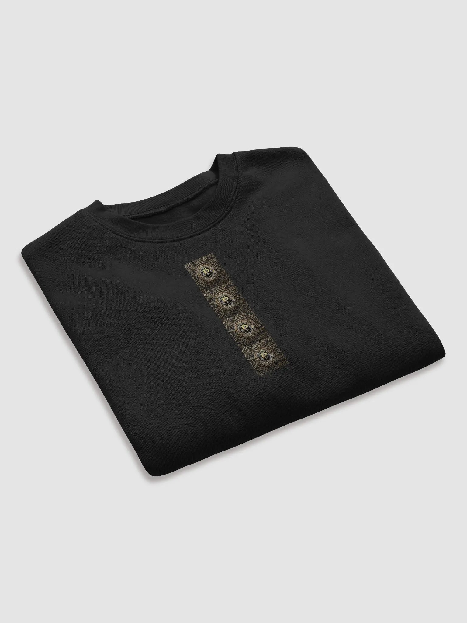 BTC fleece Crop Sweatshirt black 1 product image (7)