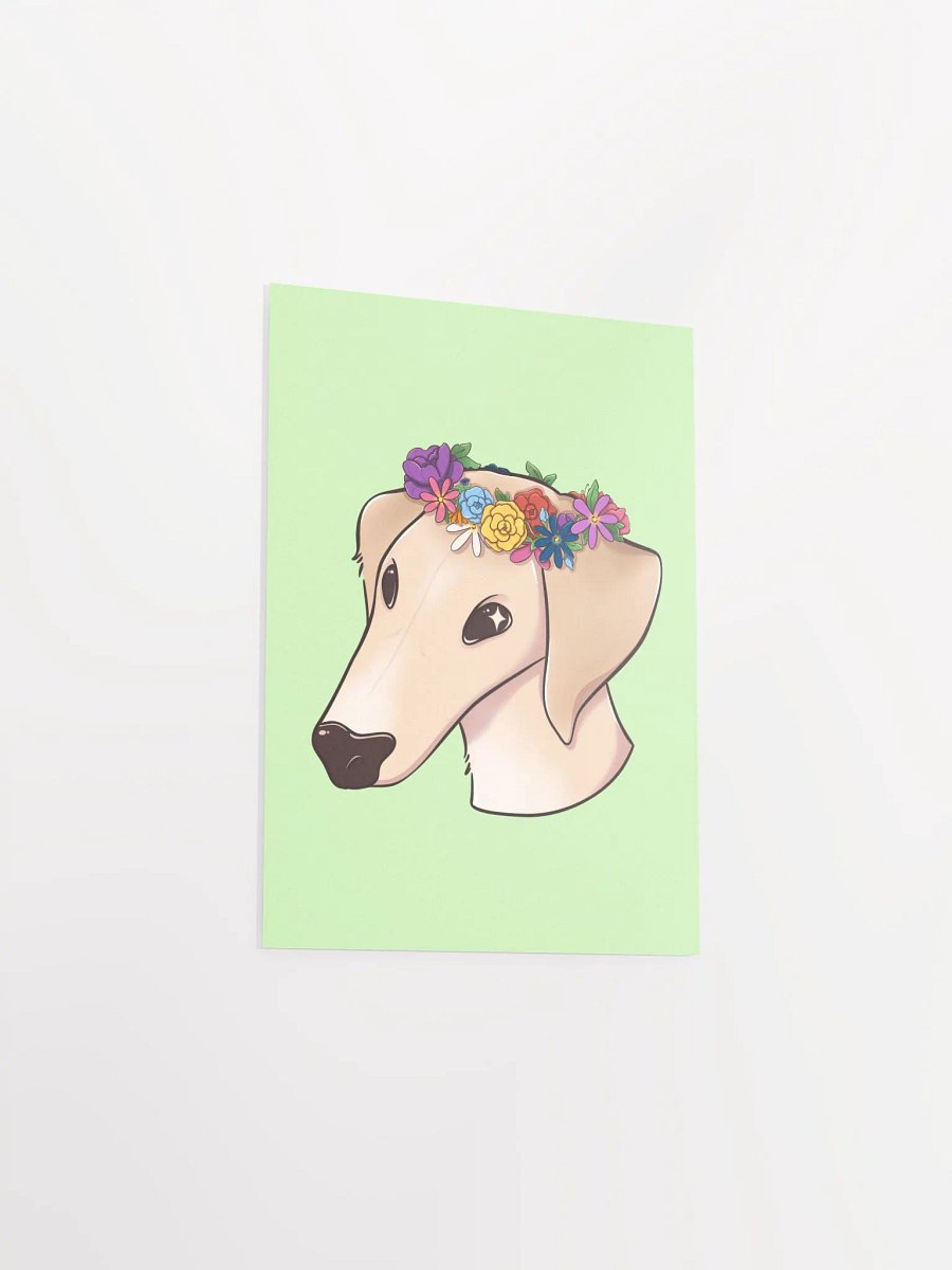 Joey 'Flower Crown' Print - Green product image (7)