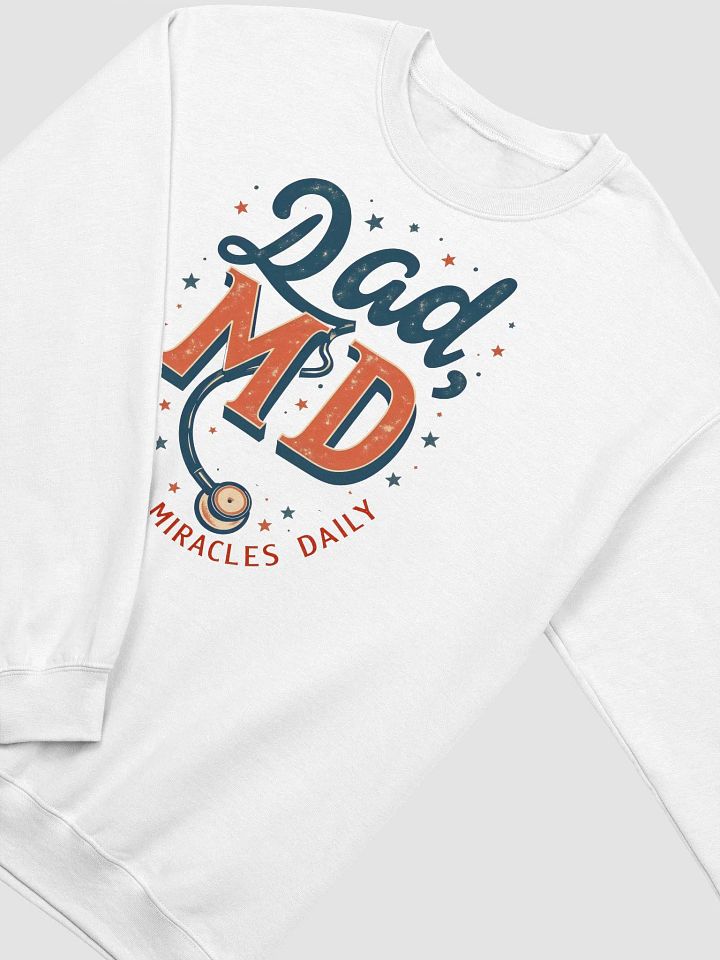 Dad, MD Stethoscope Crewneck Sweatshirt product image (13)