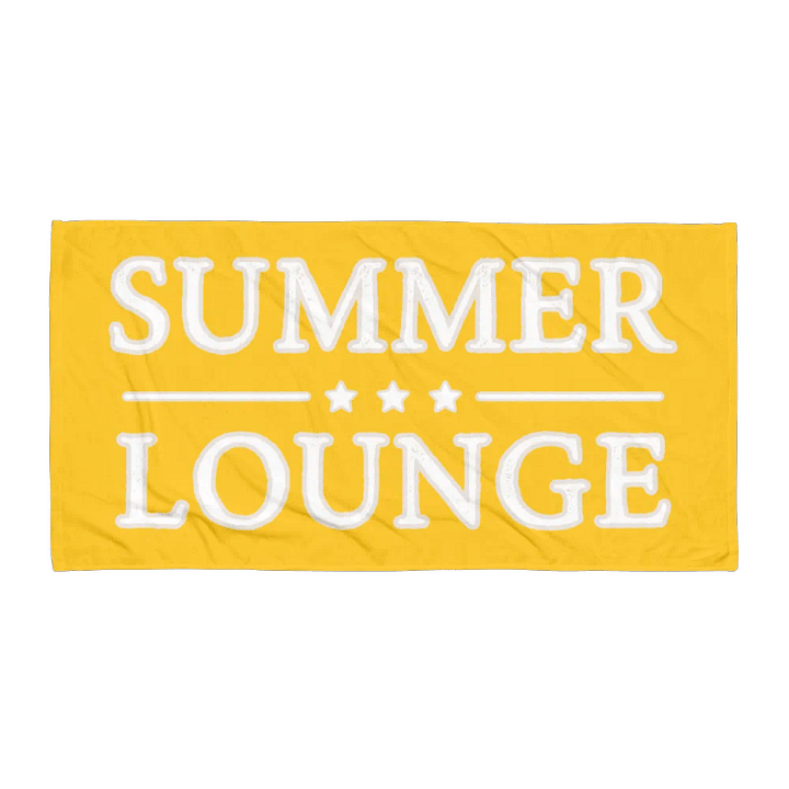 SUMMER LOUNGE SUNNY YELLOW TOWEL - Strandtuch Sonnengelb product image (2)