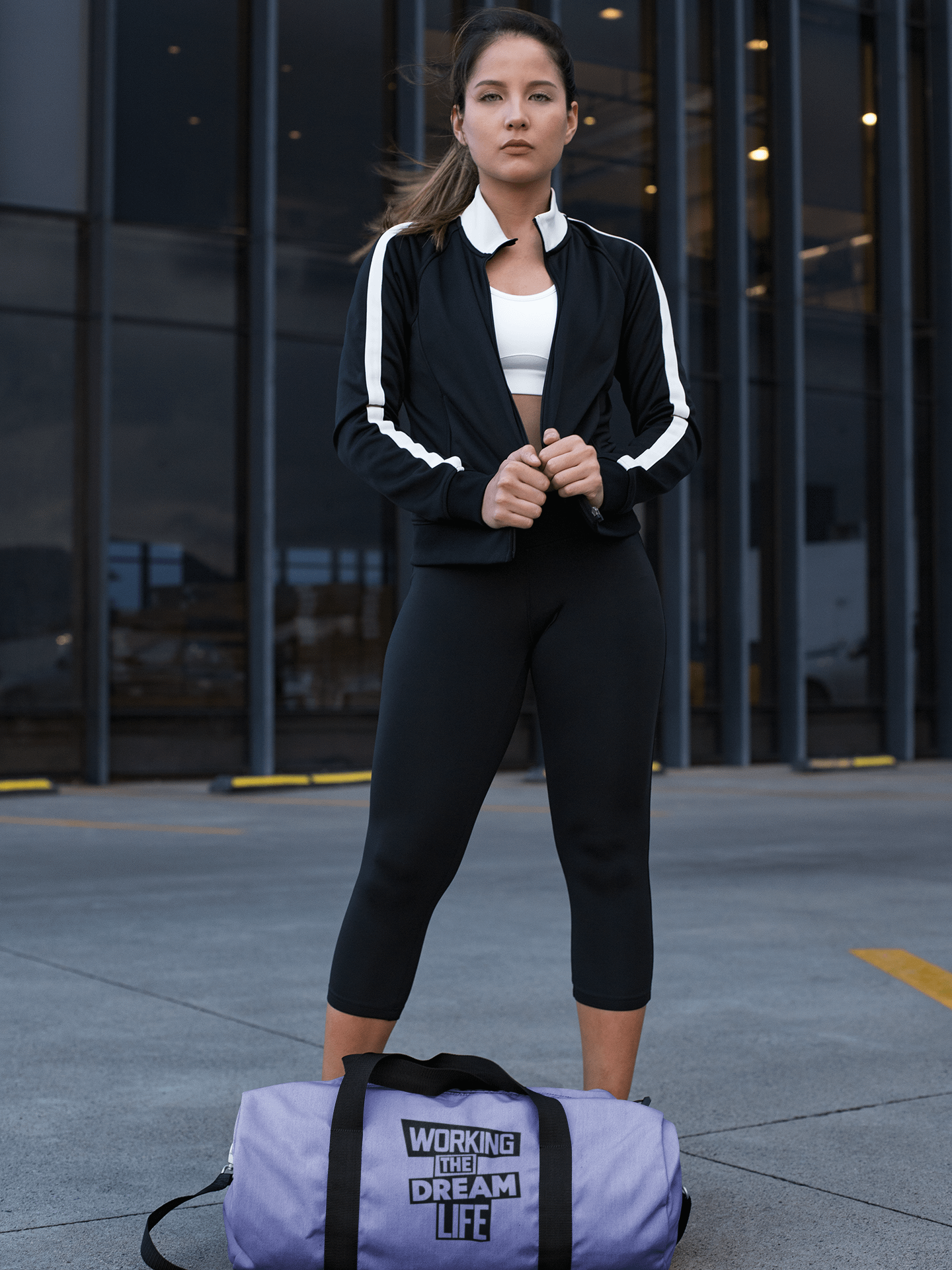 Purple All-Over Print Duffle Bag – Working The Dream Life | Premium Travel & Work Lifestyle Statement product image (5)