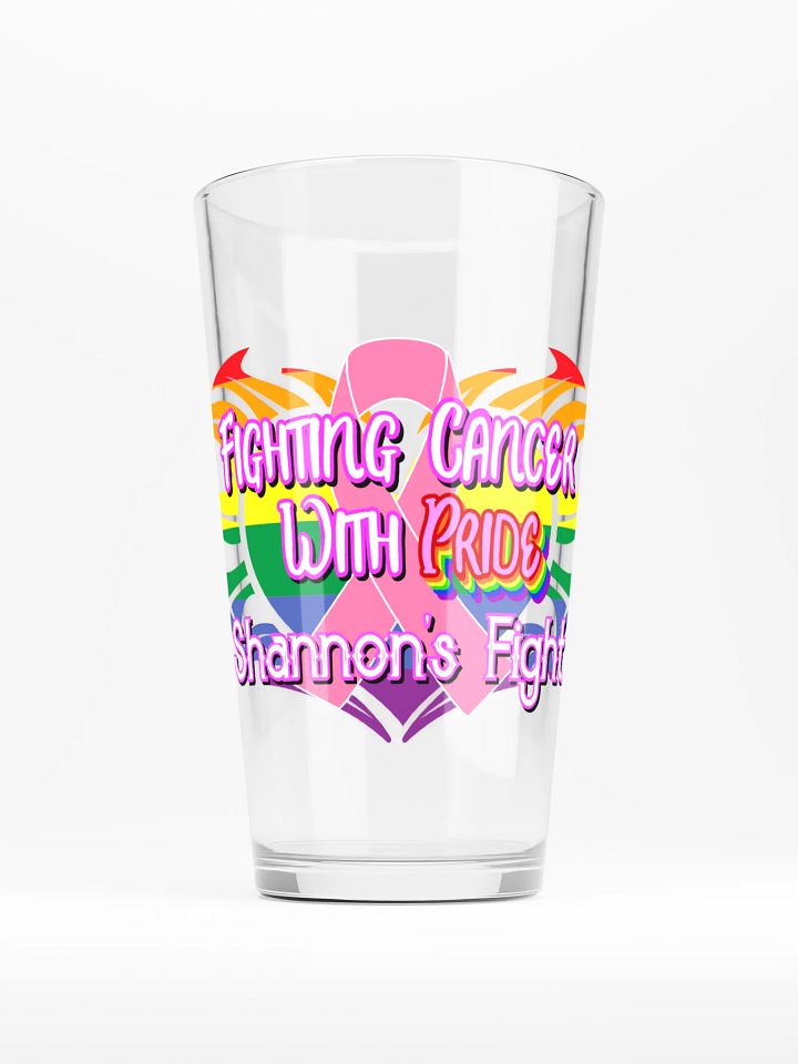 Fighting Cancer w/ Pride - Shaker Pint Glass product image (1)