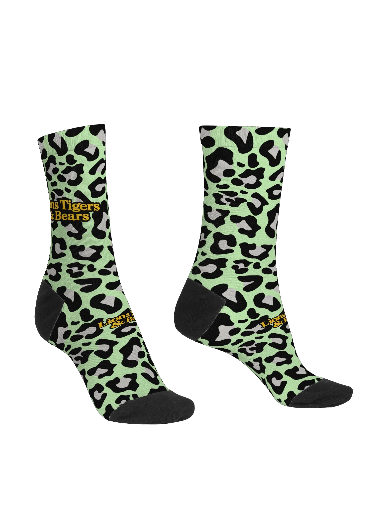 LTB Mint Cheetah Logo Socks product image (3)