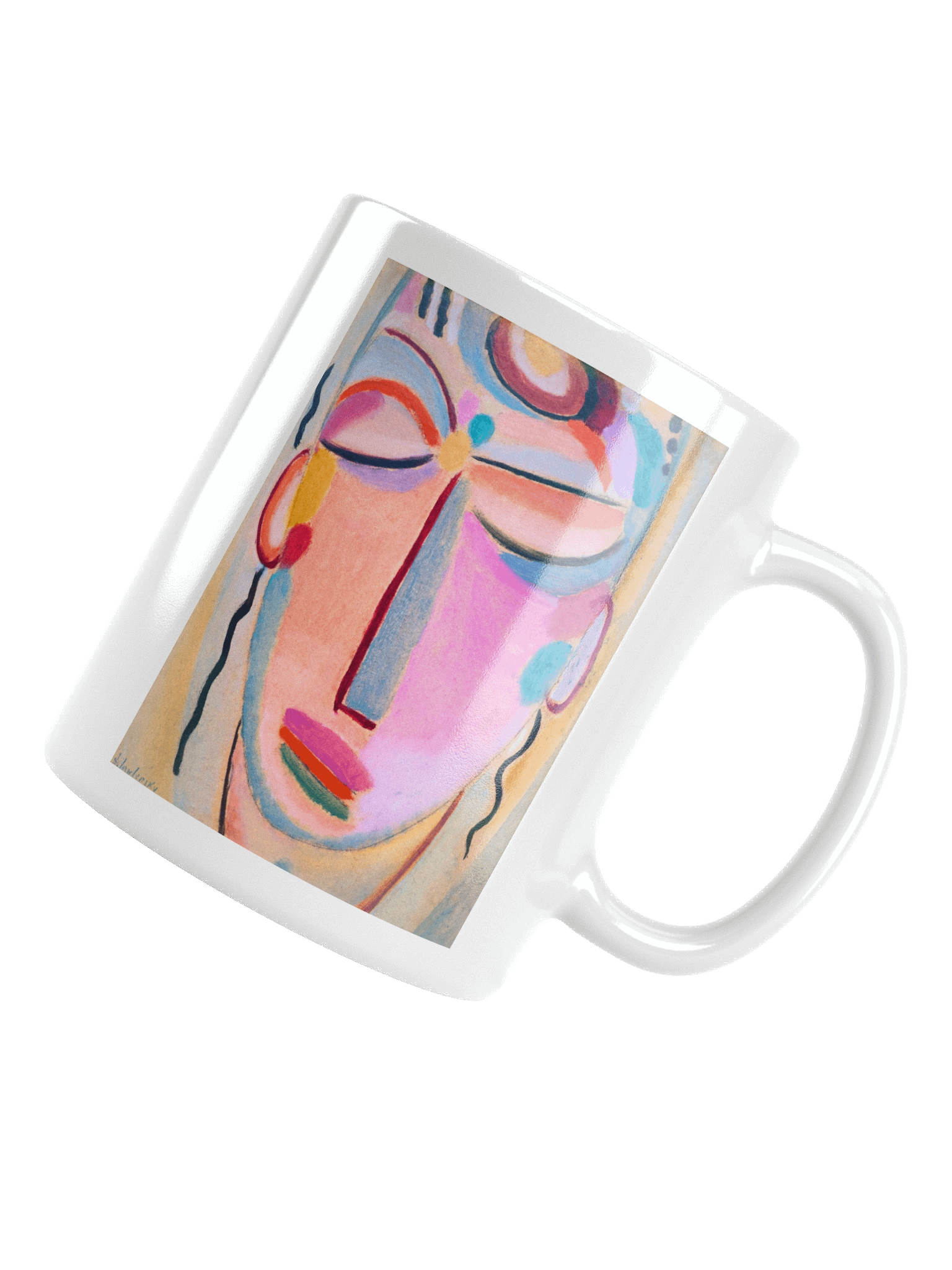 Abstract Modern Expressionist Portrait Coffee Mug product image (5)