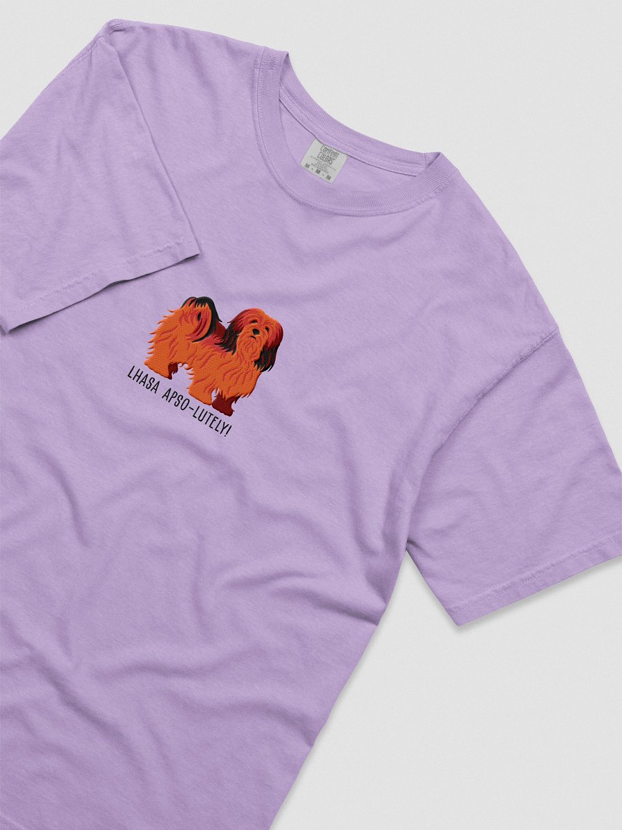 Lhasa Apso-lutely T-Shirt(Embroidered) of a Lhasa Apso(Red) product image (45)