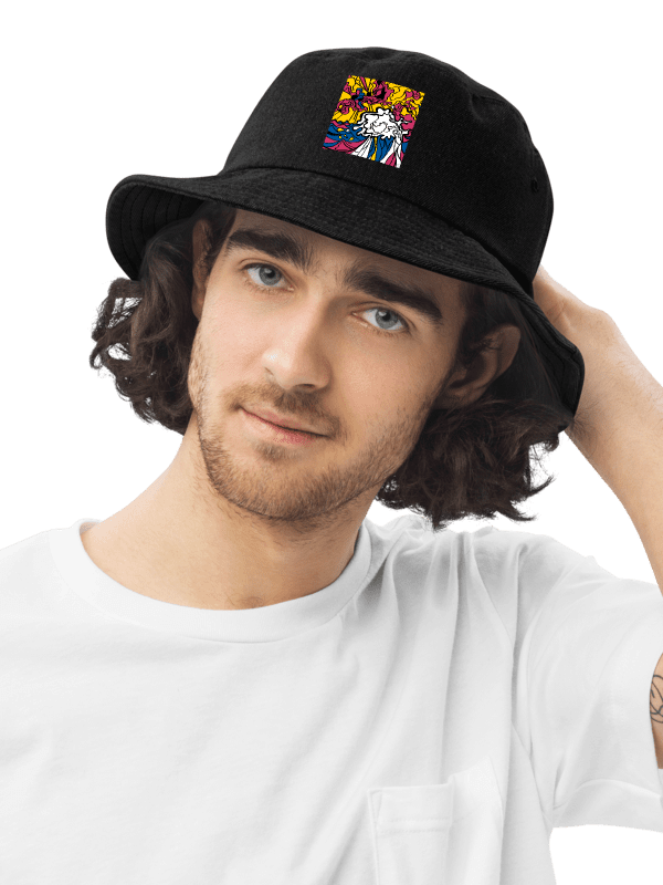 Swirling Denim Dreams Bucket Hat - Wave at Sunset product image (14)