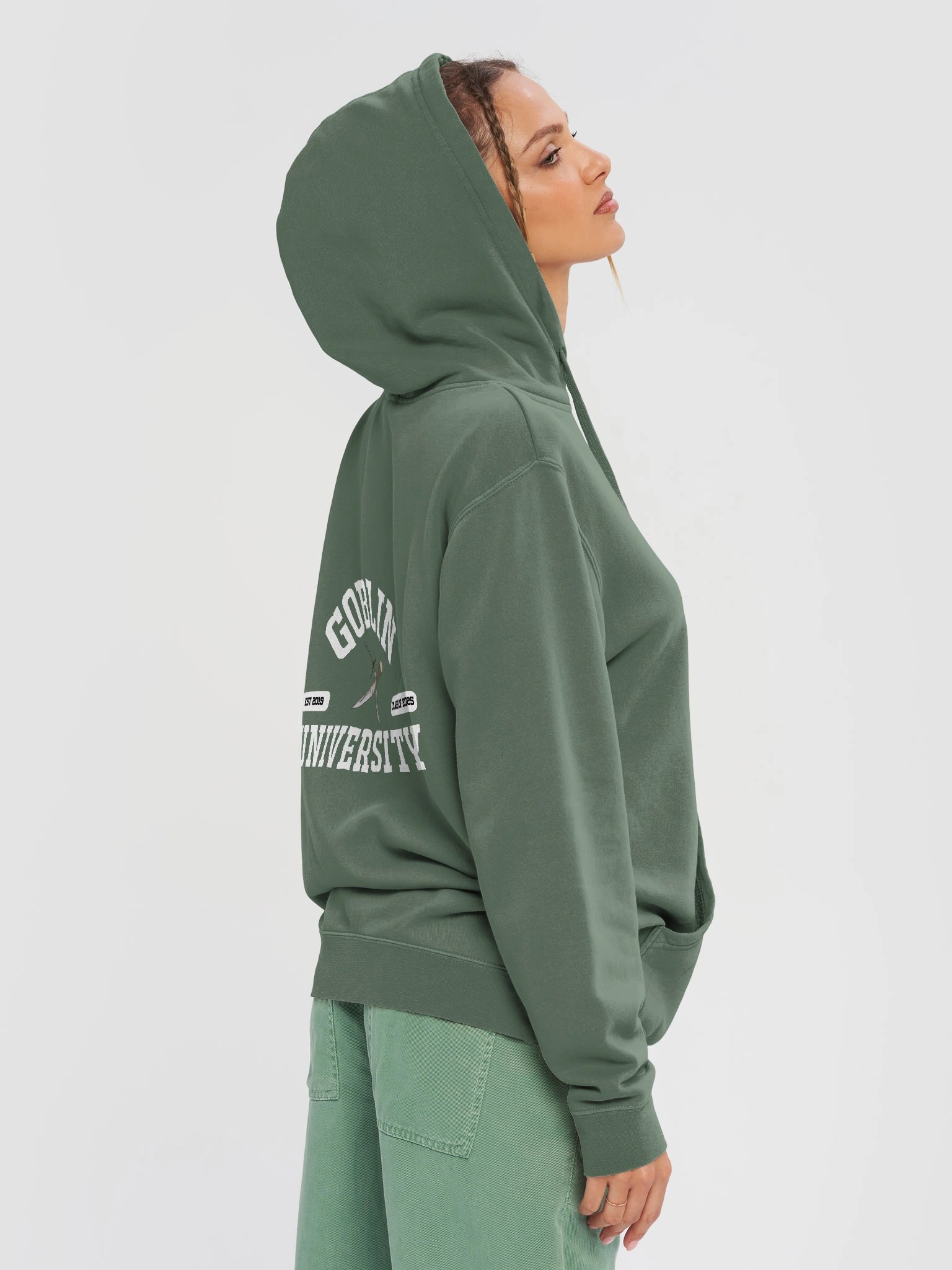 Goblin University BACK OF HOODIE White product image (5)