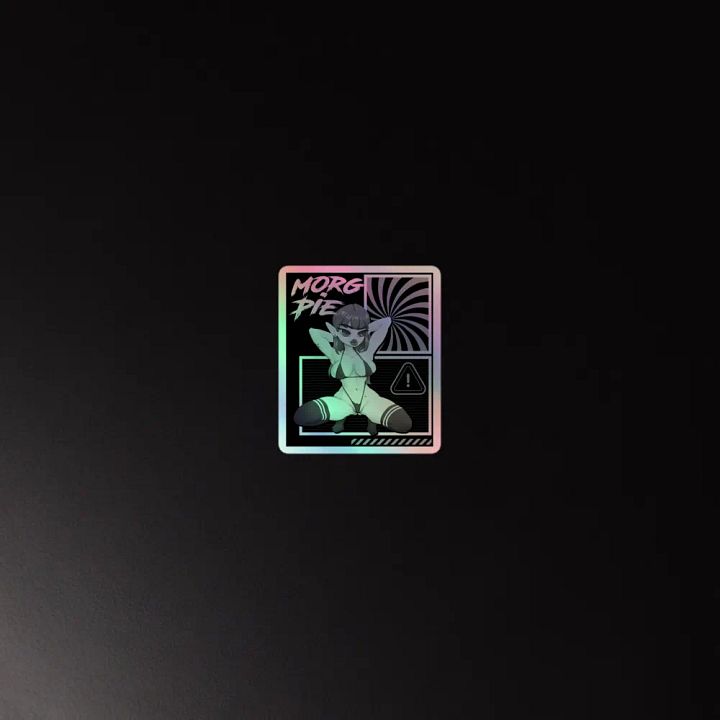 Holo B&W Squat Sticker product image (2)