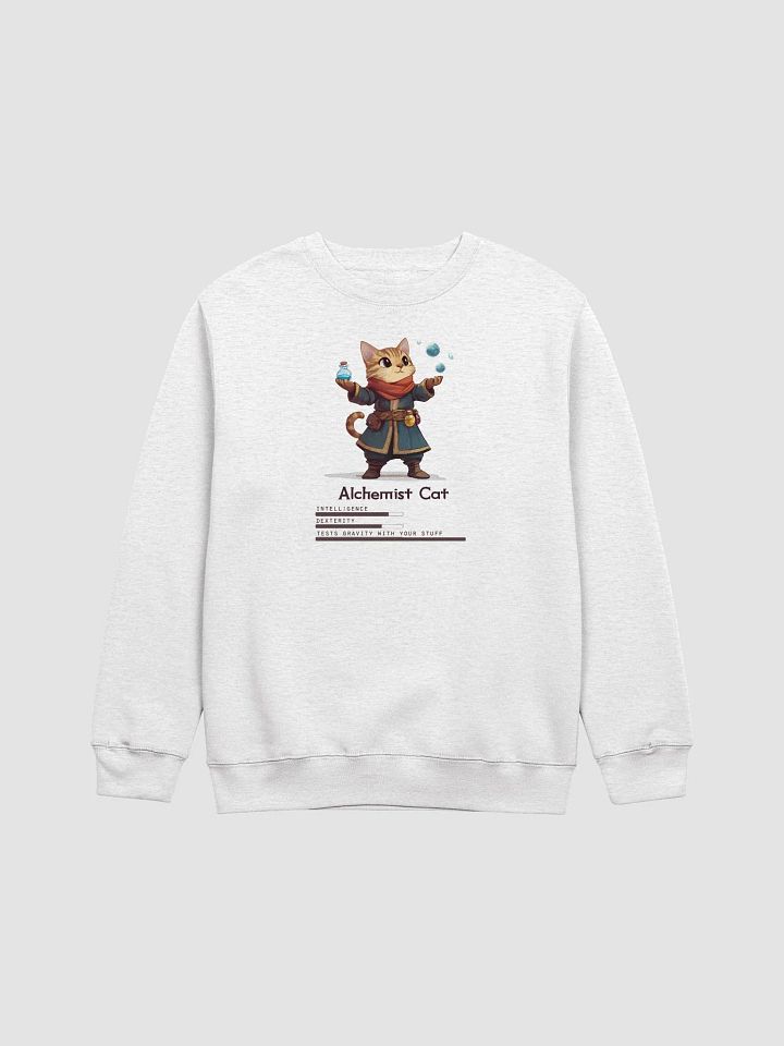 RPG Alchemist Cat Unisex Crewneck Sweatshirt for gamers and cat lovers product image (2)