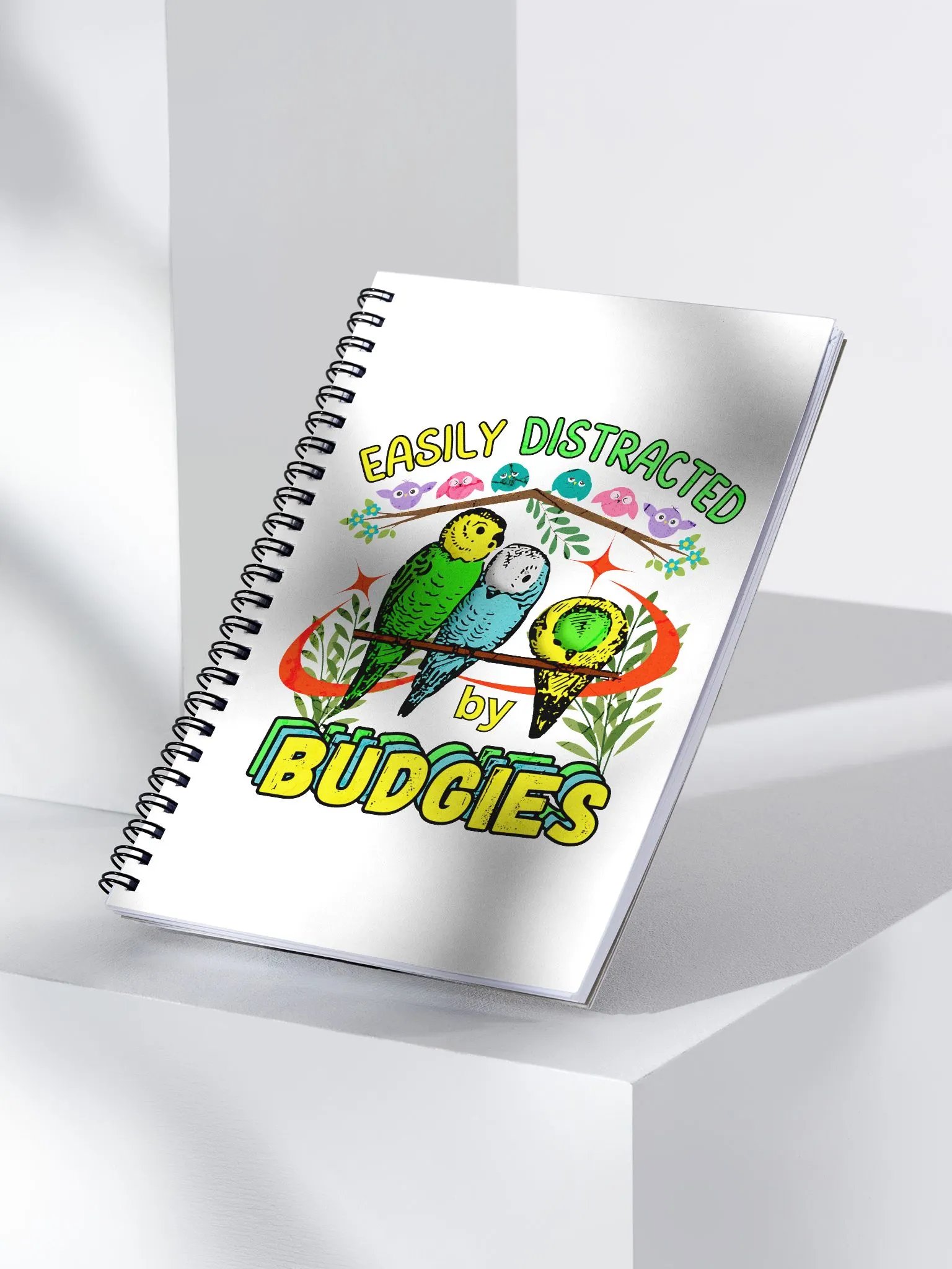Easily Distracted by Budgies Notebook product image (2)