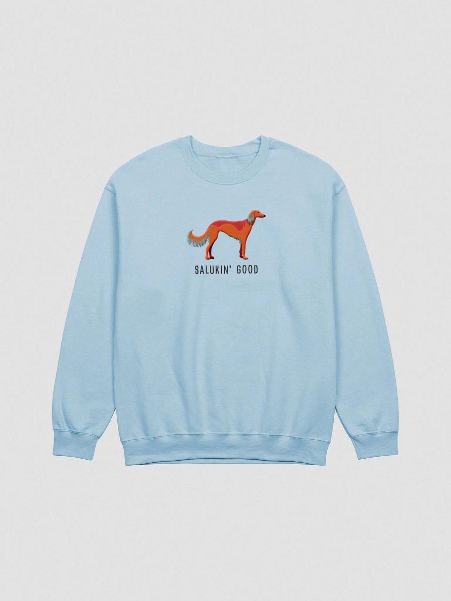 Salukin' Good Sweatshirt (Embroidered) of a Saluki(Red) product image (4)