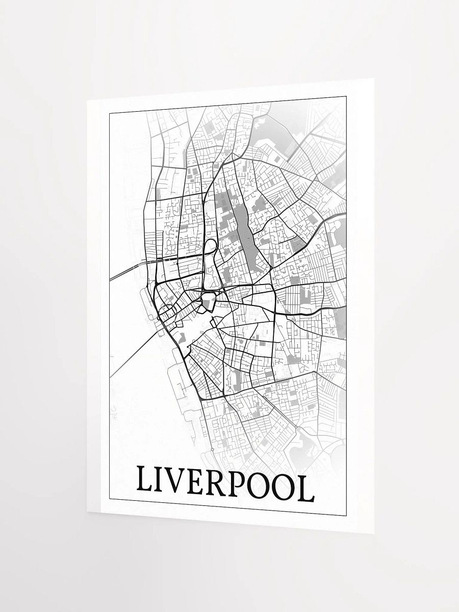 Liverpool, England, city map print product image (8)