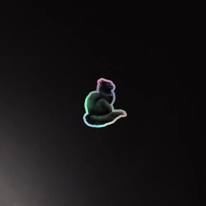 Mystical Feline Holographic Sticker Set product image (4)