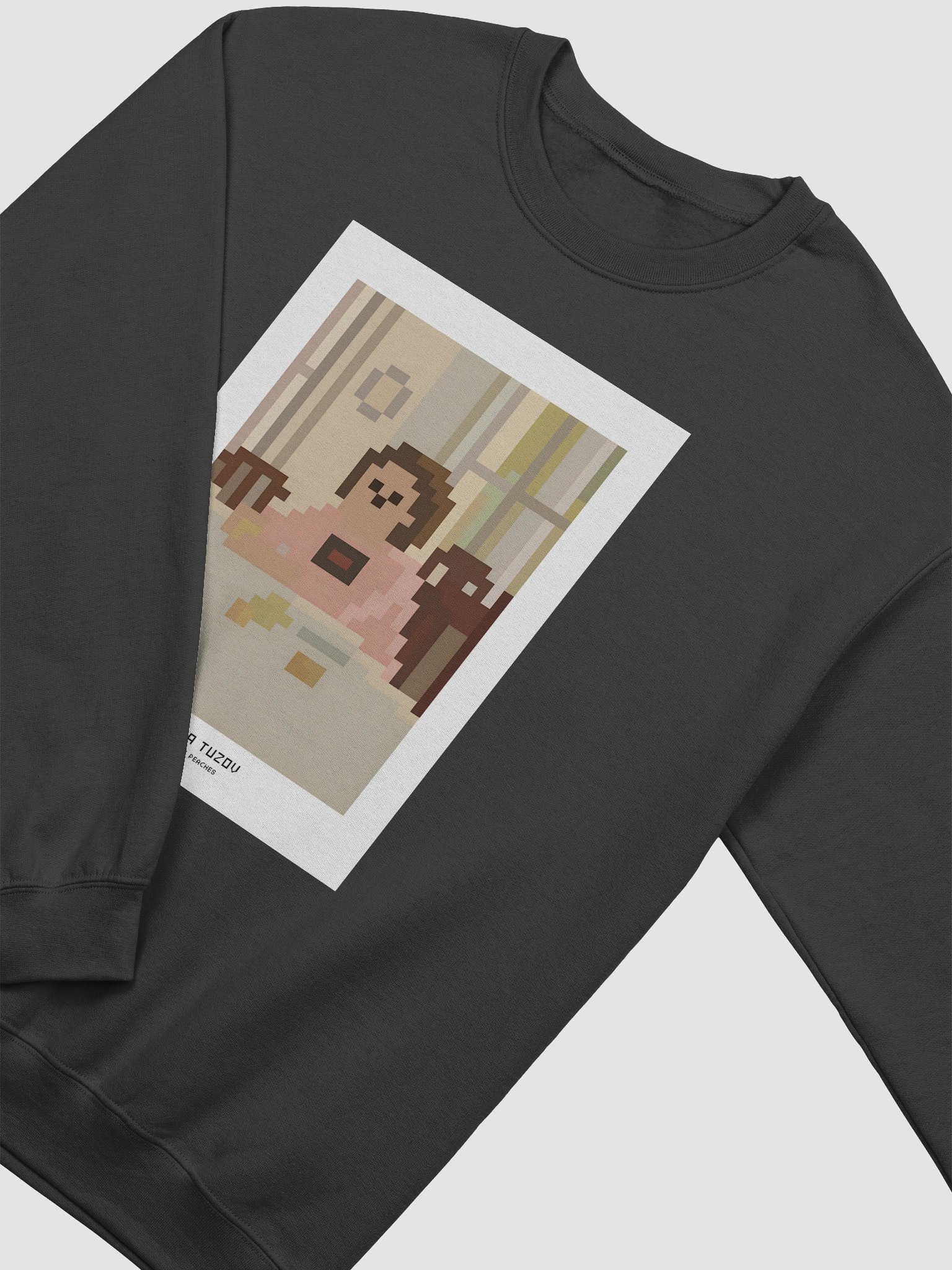 AR Girl with Peaches Pixel Unisex Sweatshirt product image (3)