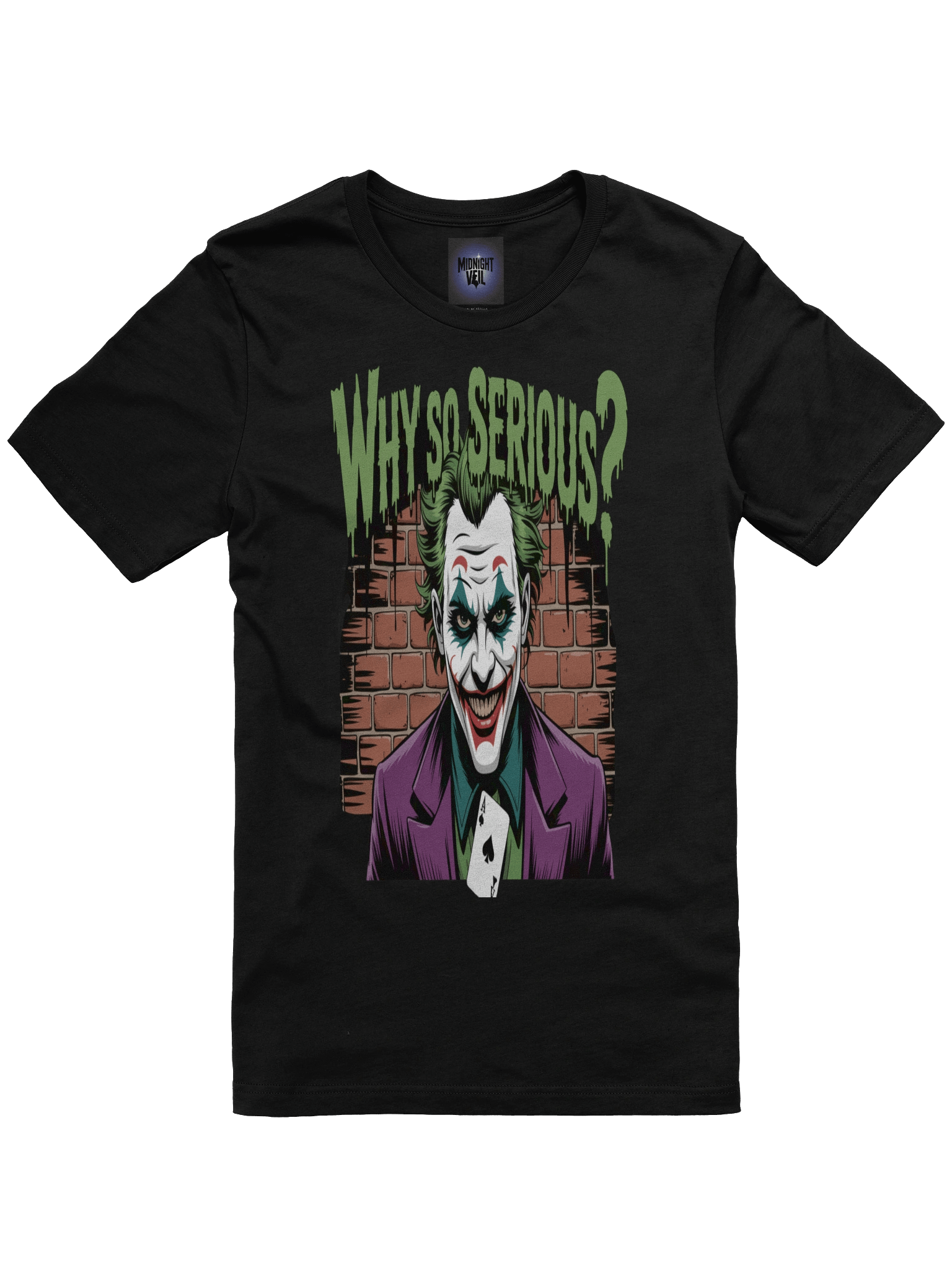 Joker 'Why So Serious?' Graffiti Wall Supersoft T-Shirt product image (3)