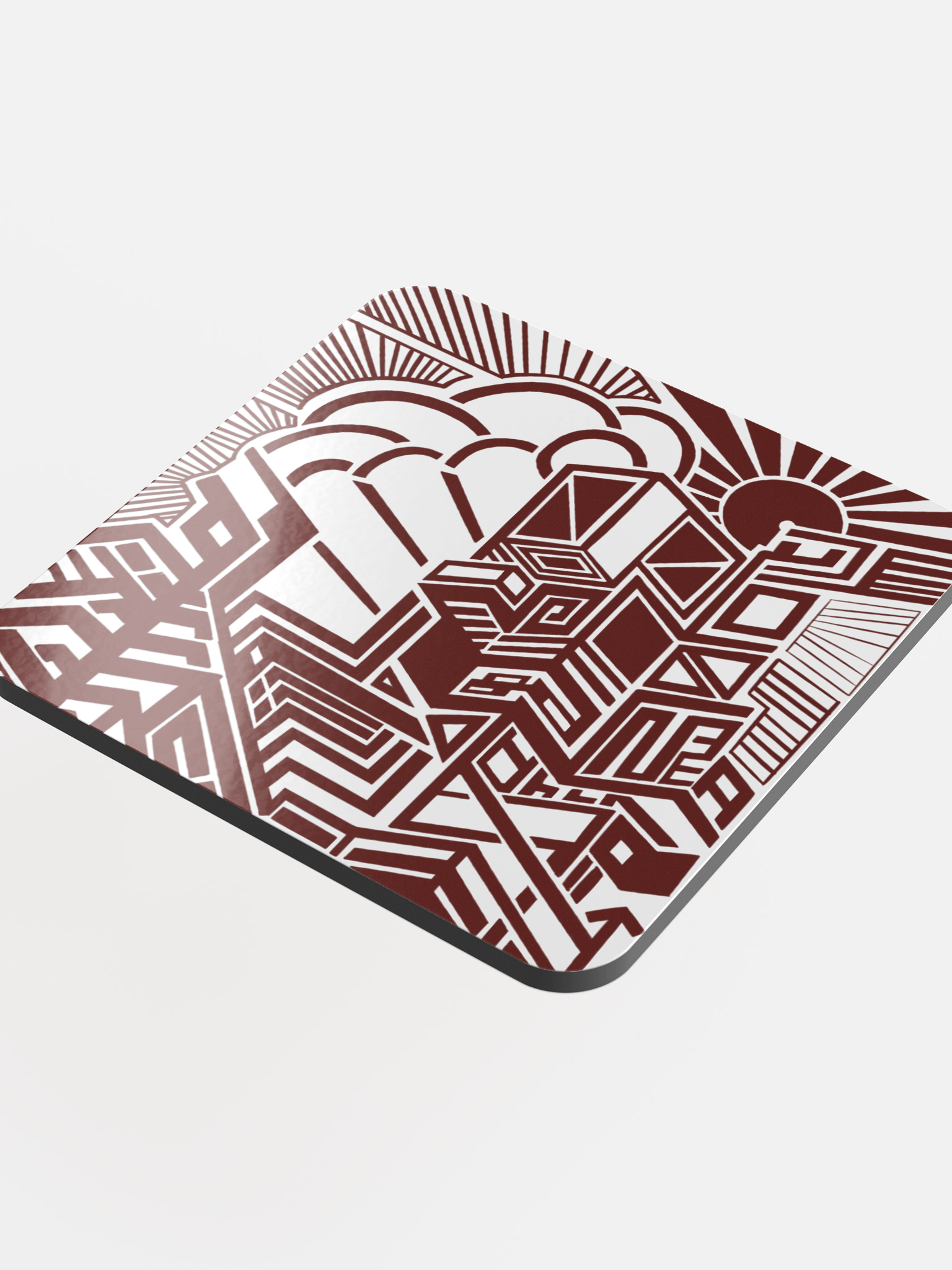 Cityscape Dreams Glossed Cork Coaster product image (4)