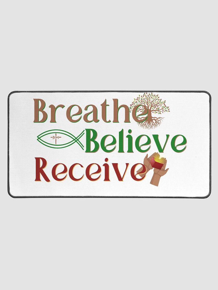 Breathe Believe Receive Desktop Mat 15.5