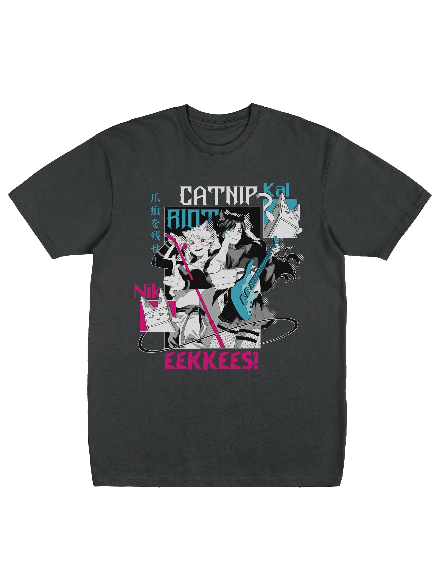 "CATNIP RIOT" Heavyweight Tee [BLACK VARIANT] product image (1)