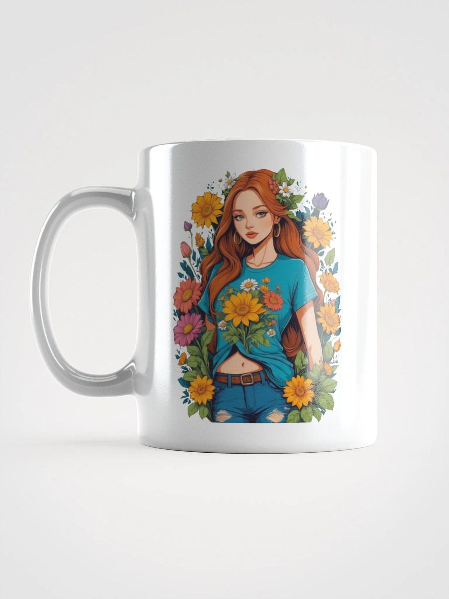 Bloomcore Flower Girl Coffee or Soup Mug - 11 oz - 15 oz - 20 oz - v1 product image (2)