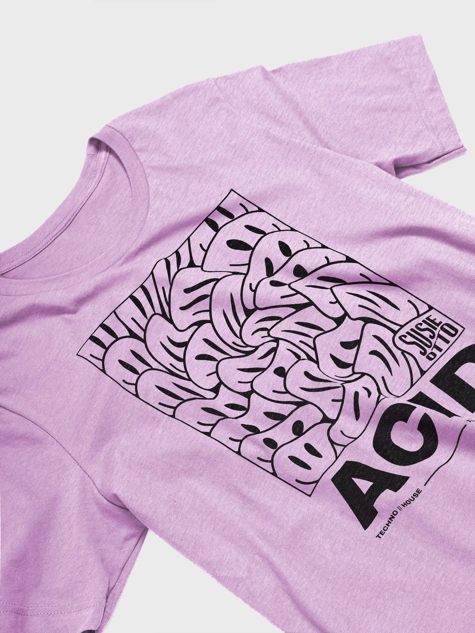 ACID Techno // House Tee Black Print product image (3)